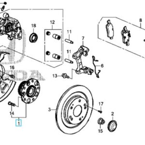 Honda Civic 2006-2016 Rear Wheel Hub Bearing Unit
