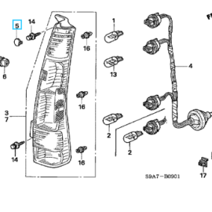 Honda CR-V Rear Lamp Cap