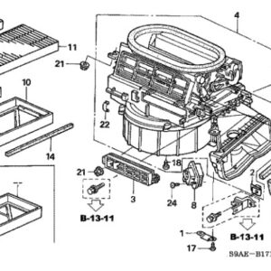 Honda CR-V 2002-2006 Heater Blower Motor