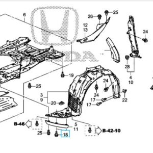 Honda Civic 2012-2016 Strake Bolt