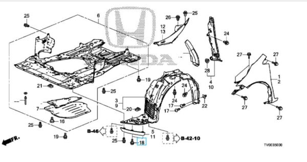 Honda Civic 2012-2016 Strake Bolt