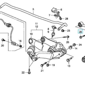 Honda CR-V 2007-2012 Rear Upper Arm Bolt