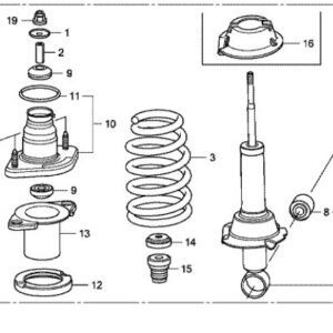 Honda CR-V 2007-2012 Rear Shock Absorber Bolt