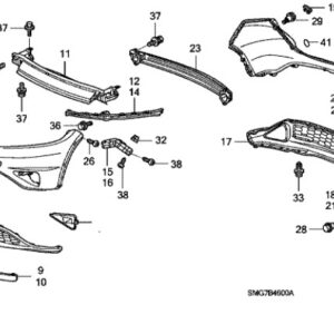 Honda Civic 2006-2011 Front Bumper Shoulder Bolt