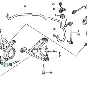Honda Jazz 2002-2003 Front Lower Arm Bolt