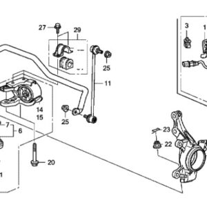 Honda CR-V 2007-2012 Lower Ball Joint Bolt
