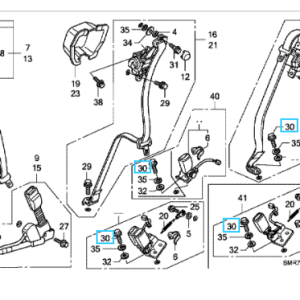 Honda Various Models- Bolt 7/16" x 30