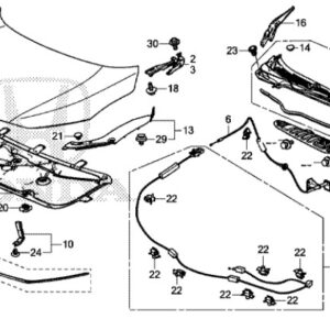 Honda Civic 2017-2021 Bonnet Stay