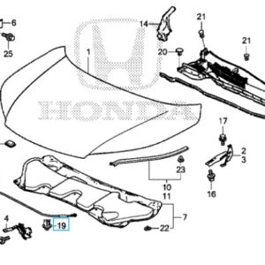 Honda CR-V 2013-2018 Bonnet Stay Clip