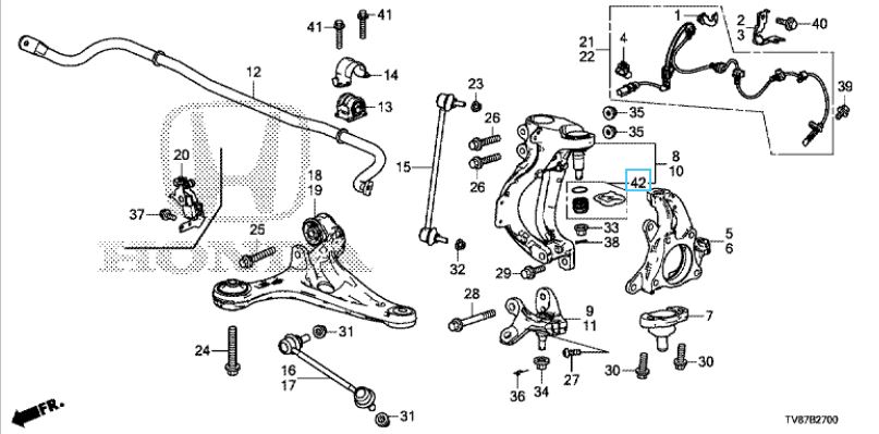 Honda Civic Type R 2015-2016 Lower Ball Joint Boot