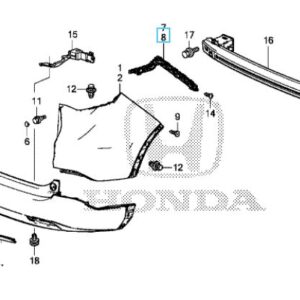 Honda CR-V 2013-2018 NSR Bumper Bracket