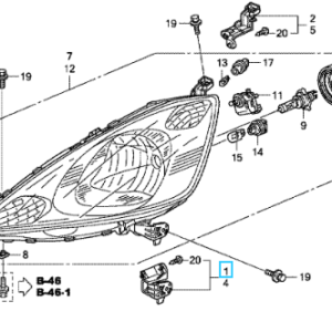 Honda Jazz 2009-2011 RH Headlamp Bracket A