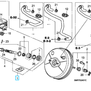 Honda- Various Models 2007-2015 Brake Master Cylinder Repair Set