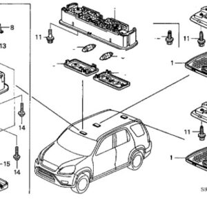 Honda CR-V 2002-2006 Interior Light Bulb