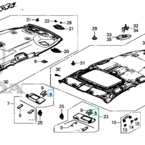 Honda CR-V 2013-2018 Sunvisor Mirror Bulb