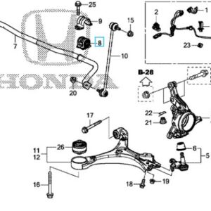 Honda Civic 2012-2013 Front Anti-Roll Bar D-Bush