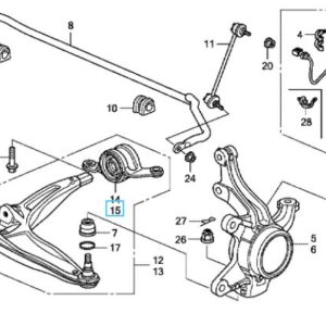Honda Civic 2008-2011 LH Compliance Bracket