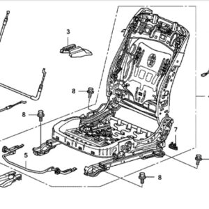 Honda Civic 3 Door 2006-2011 Front Seatback Cable