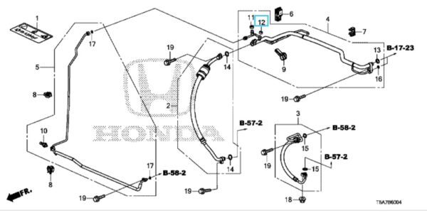 Honda Jazz 2016-2019 A/C Low Pressure Valve Cap