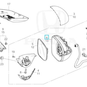 Honda Jazz E:HEV Offside Mirror Housing