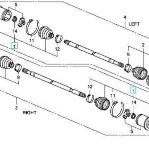 Honda CR-V 2007-2012 Rear Inner CV Boot