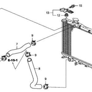 Honda Civic Petrol 2006-2016 Radiator Reserve Tank Cap