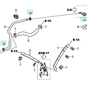 Honda Jazz 2009-2015 Water Hose Clamp