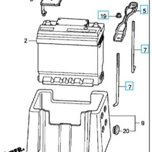Honda CR-V 2007-2012 Battery Clamp Kit
