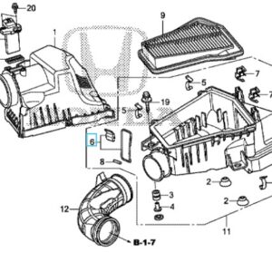 Honda CR-V 2010-2014 Air Filter Housing Clip Set