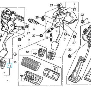 Honda Civic 2009-2011 Clutch Pedal
