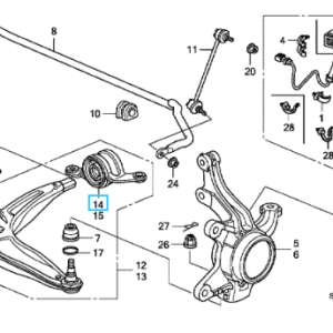Honda Civic 2008-2011 RH Compliance Bracket
