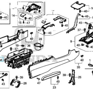 Honda Civic 2017-2021 Centre Console