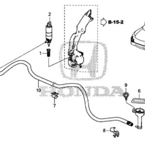 Honda CR-V 2015-2018 Offside Headlight Washer Nozzle Cover