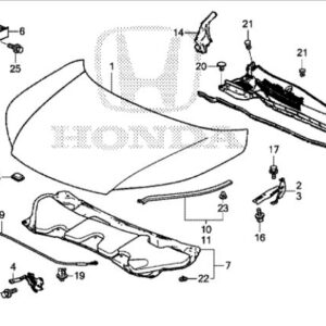 Honda CR-V 2013-2018 Nearside Cowl Top