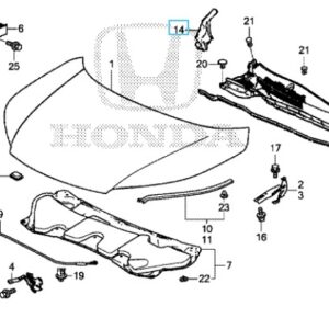 Honda CR-V 2013-2018 Offside Cowl Top