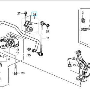 Honda CR-V 2007-2008 Front Anti-Roll Bar D-Bush Set