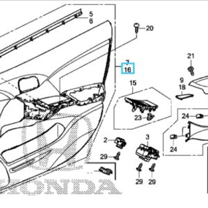 Honda Civic ES 2012-2016 NSF Door Card
