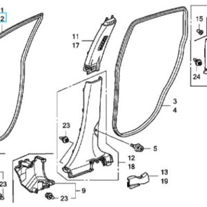 Honda CR-V 2007-2012 NSF Door Aperture Seal