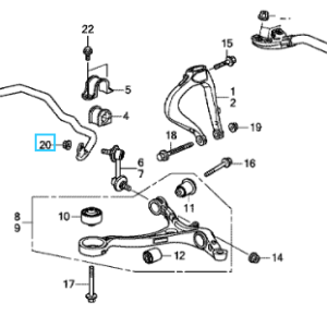 Honda Various Models - Drop Link Top Nut