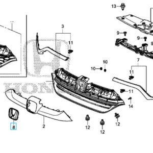 Honda CR-V 2019-2023 Front H Emblem