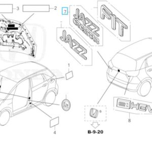 Honda Jazz 2021-2026 Jazz Crosstar Emblem