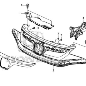 Honda Jazz 2016-2017 Front H Emblem