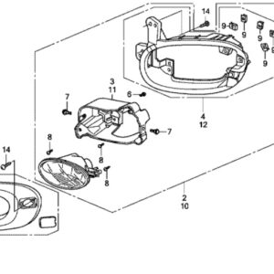 Honda Jazz EX 2012-2015 Nearside Front Fog Light Surround