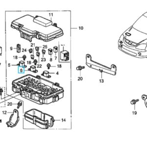 Honda Civic 5 Door 2001-2005 80A Fuse