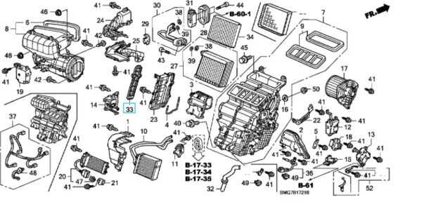 Honda Civic 2006-2011 Pollen Filter Lid