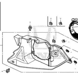Honda CR-V 2013-2018 Nearside Fog Light Bracket