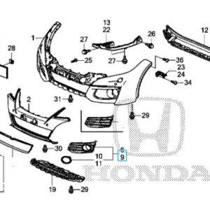 Honda Civic EX 2015-2016 Nearside Fog Light Surround