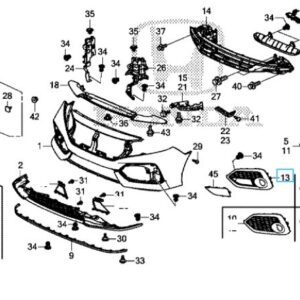 Honda Civic Prestige 2017-2019 NSF Fog Light Garnish