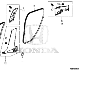 Honda Jazz 2021-Onwards Front Door Aperture Seal
