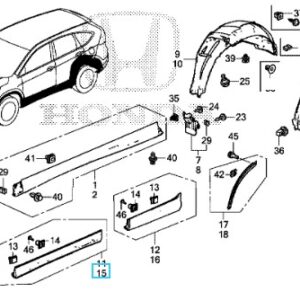 Honda CR-V 2013-2018 Lower NS Front Door Garnish